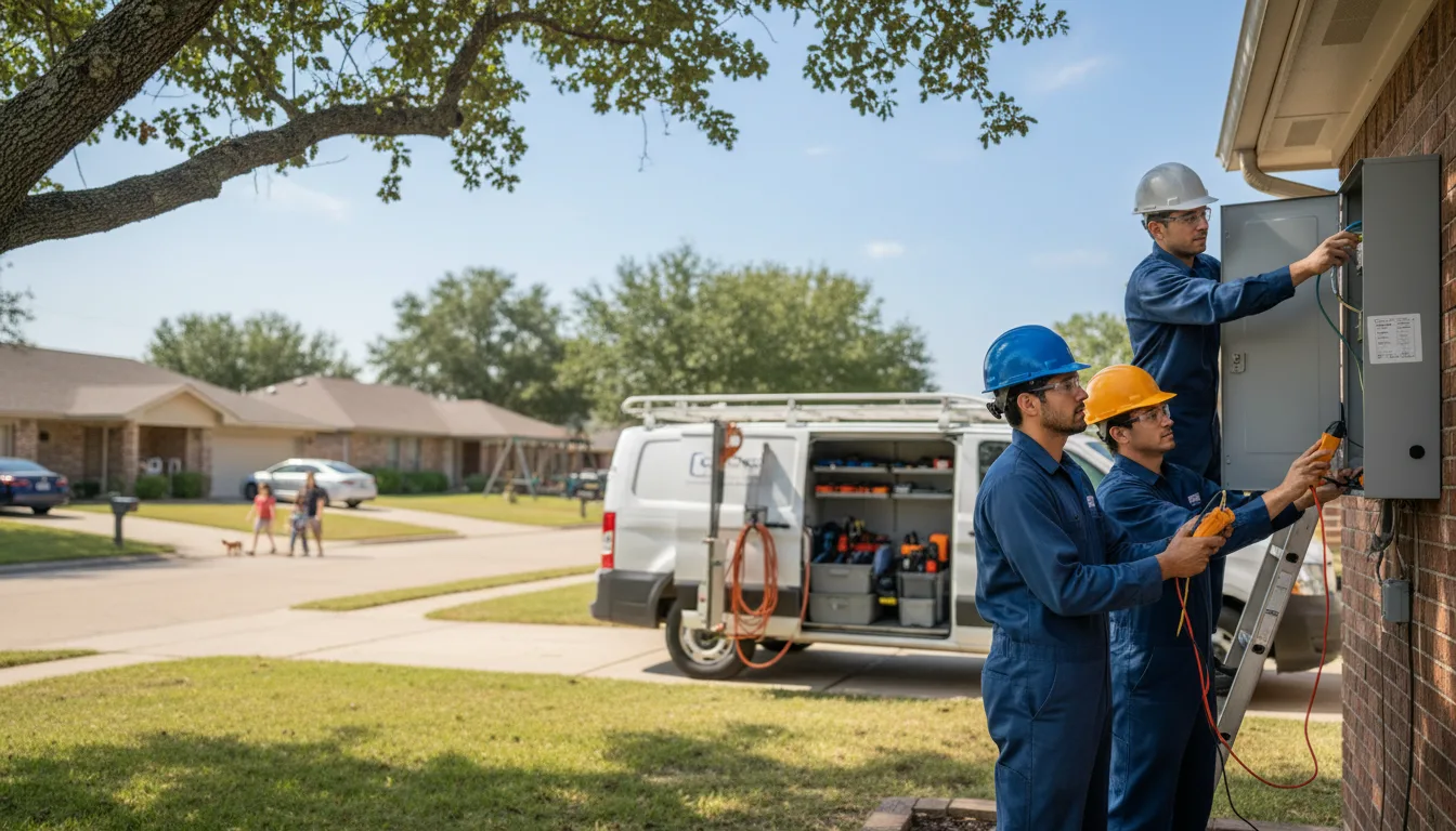 Certified electrician providing emergency electrical services in Floresville, TX